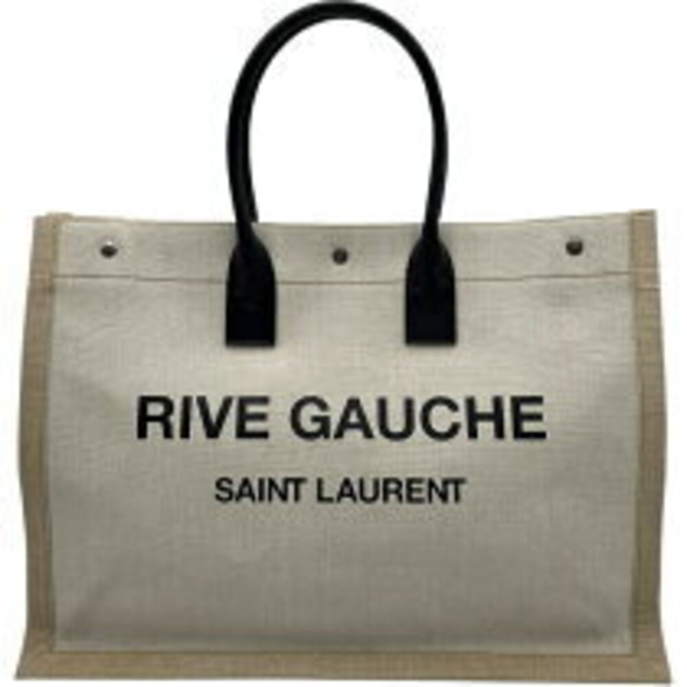 Saint Laurent Rive Gauche Noe White Black Tote Bag
